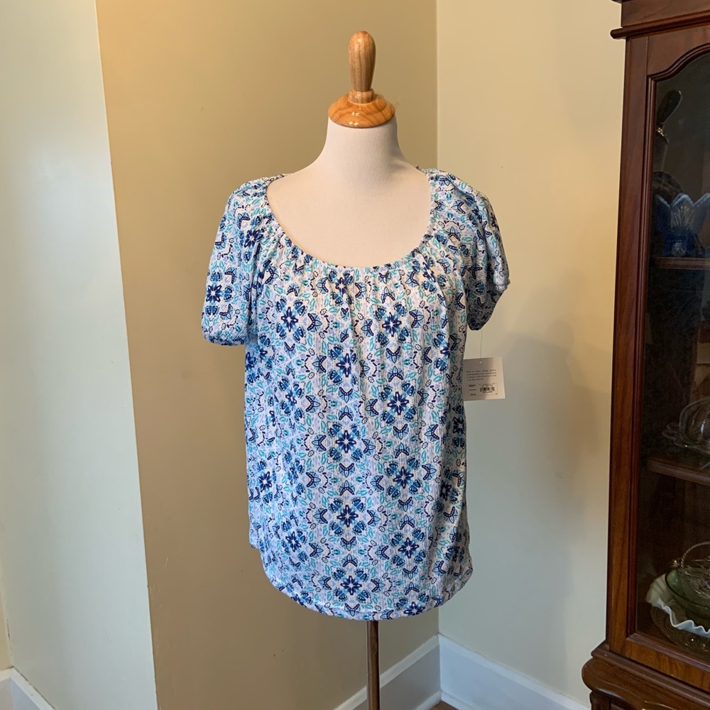 Croft & Barrow smocked top